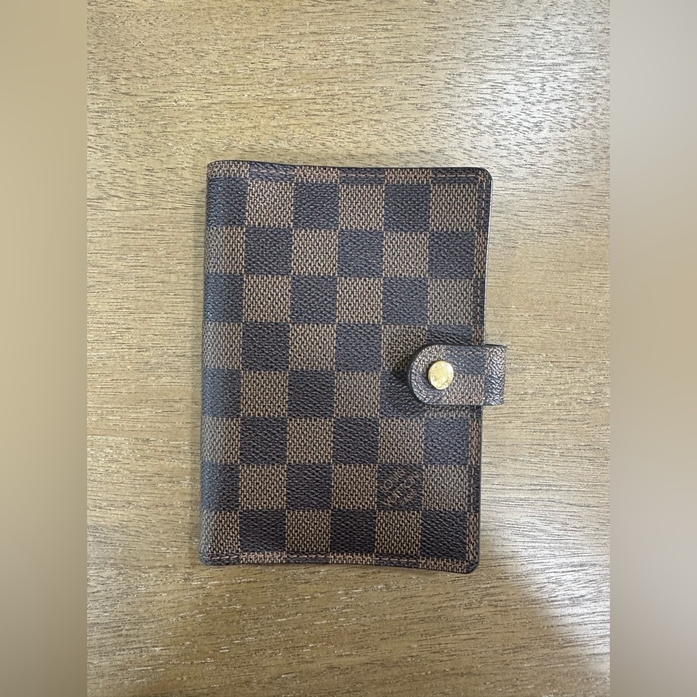 Louis Vuitton Brown Daniel Ebene Agenda PM